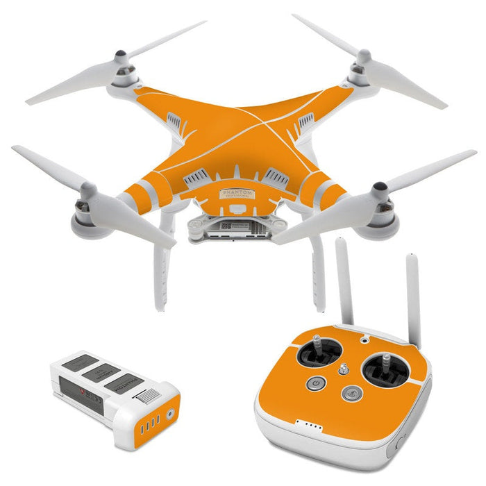 Solid State Orange - DJI Phantom 3 Skin - eZthings USA WE SORT ALL THE CRAZIEST GADGETS, GIZMOS, TOYS & TECHNOLOGY, SO YOU DON'T HAVE TO.