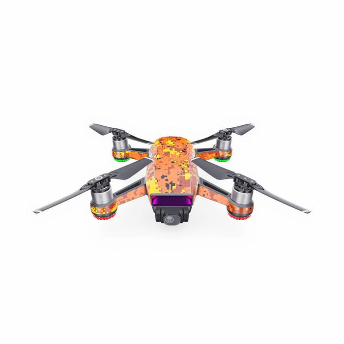 Digital Orange Camo - DJI Spark Skin