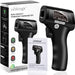 eZthings non-contact forehead thermometer with packaging on a white background