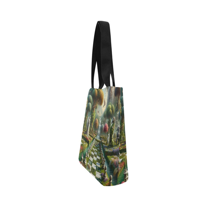 The sophistication of the Garden of Chess Fan Club Canvas Tote Bag