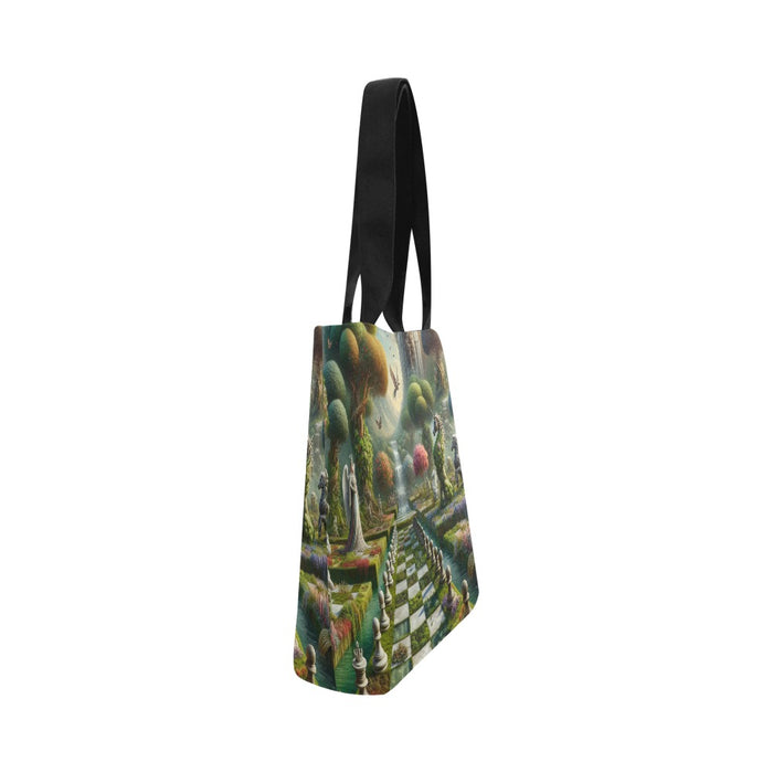 The sophistication of the Garden of Chess Fan Club Canvas Tote Bag