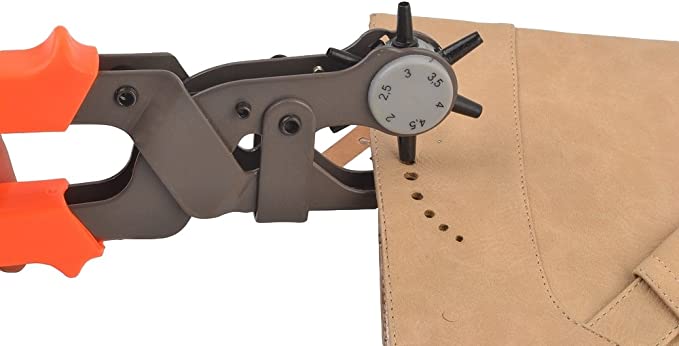 Professional Leather-Craft Punching Tool Revolving Punch Pliers Belt Leather Hole Puncher - eZthings USA WE SORT ALL THE CRAZIEST GADGETS, GIZMOS, TOYS & TECHNOLOGY, SO YOU DON'T HAVE TO.