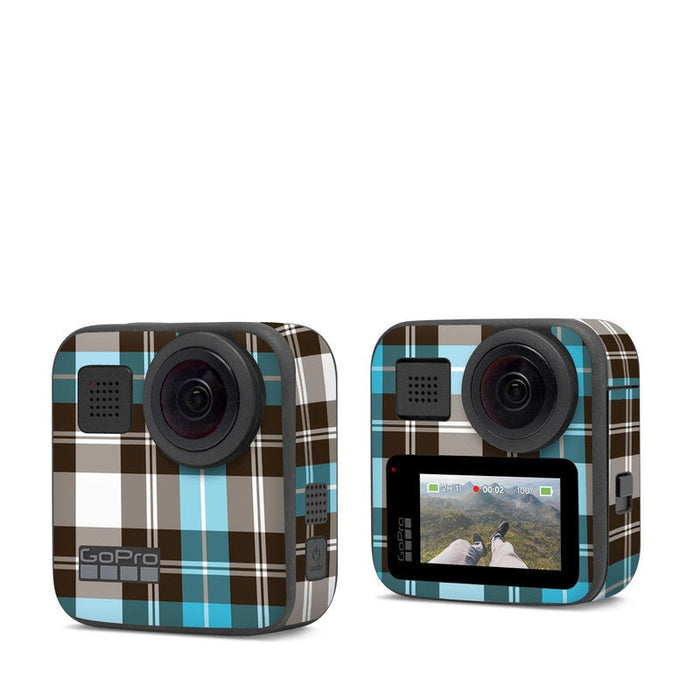 Turquoise Plaid - GoPro Max Skin