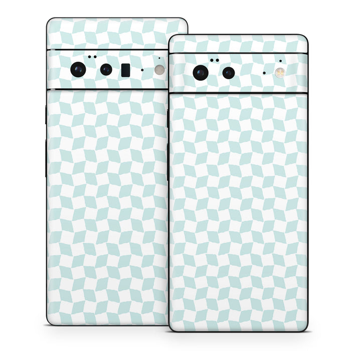 Checker Light Blue - Google Pixel 6 Skin