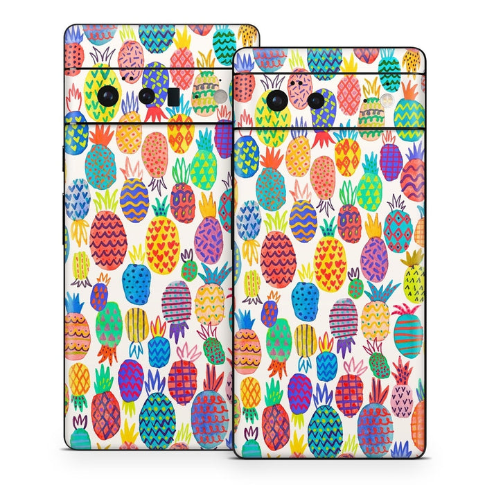 Colorful Pineapples - Google Pixel 6 Skin