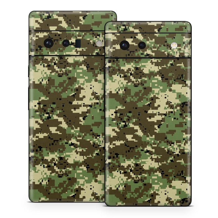 Digital Woodland Camo - Google Pixel 6 Skin