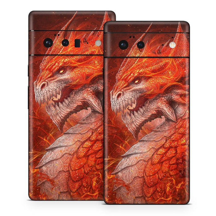 Flame Dragon - Google Pixel 6 Skin - eZthings USA WE SORT ALL THE CRAZIEST GADGETS, GIZMOS, TOYS & TECHNOLOGY, SO YOU DON'T HAVE TO.