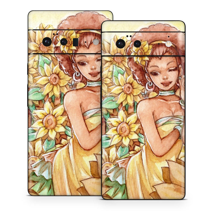 Lady Sunflower - Google Pixel 6 Skin