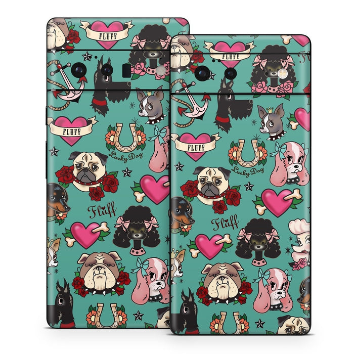 Tattoo Dogs - Google Pixel 6 Skin
