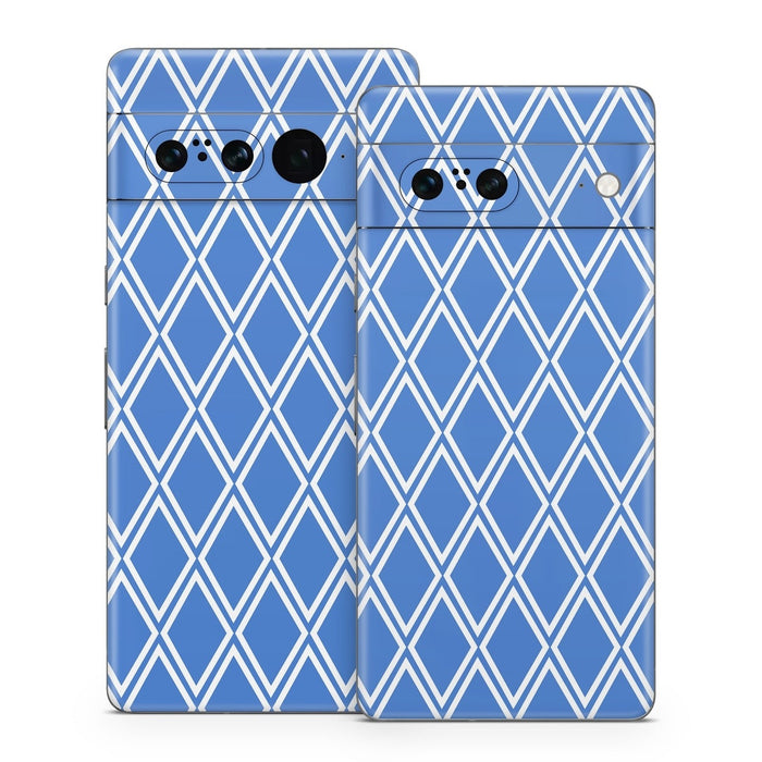 Blue Checks - Google Pixel 7 Skin