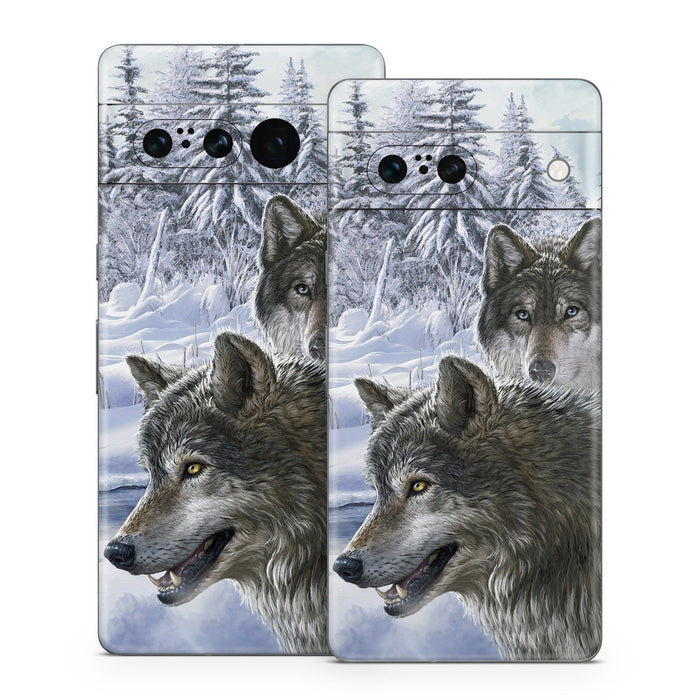 Snow Wolves - Google Pixel 7 Skin