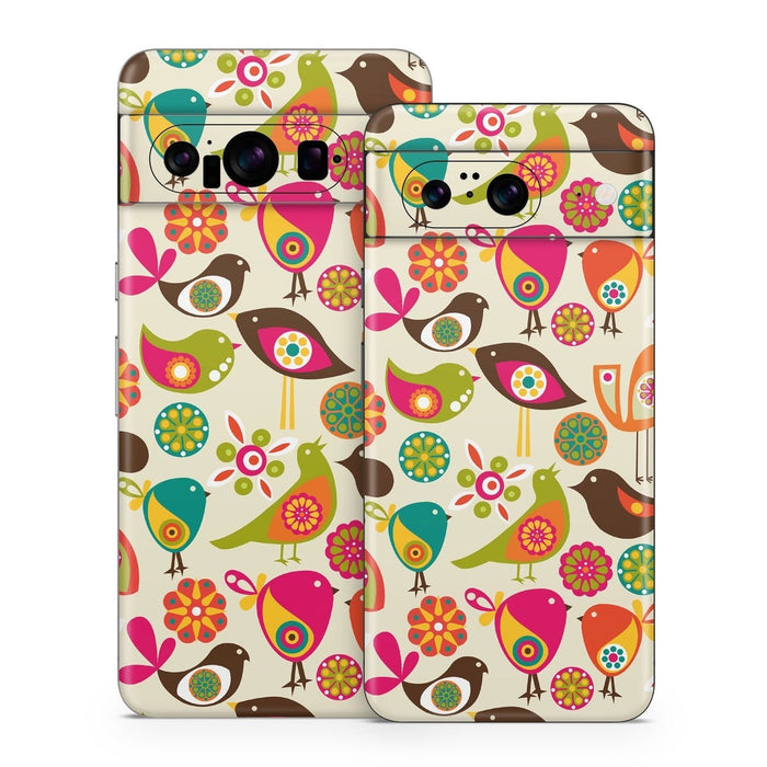 Bird Flowers - Google Pixel 8 Skin