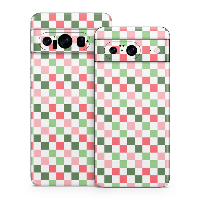 Christmas Checkers - Google Pixel 8 Skin