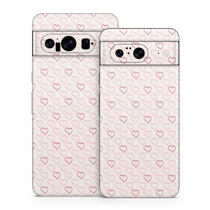 Patterned Hearts - Google Pixel 8 Skin