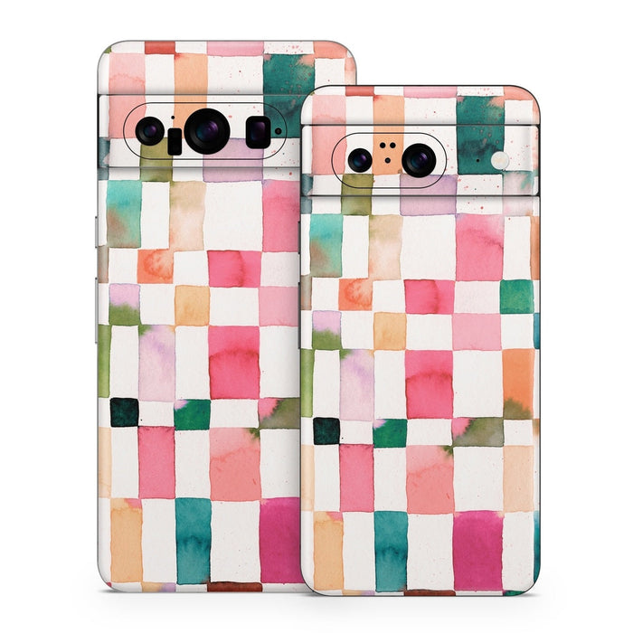 Watercolor Squares - Google Pixel 8 Skin