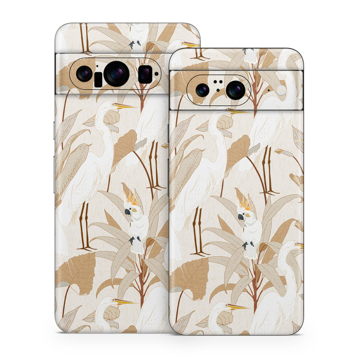White Cranes Cockatoo - Google Pixel 8 Skin