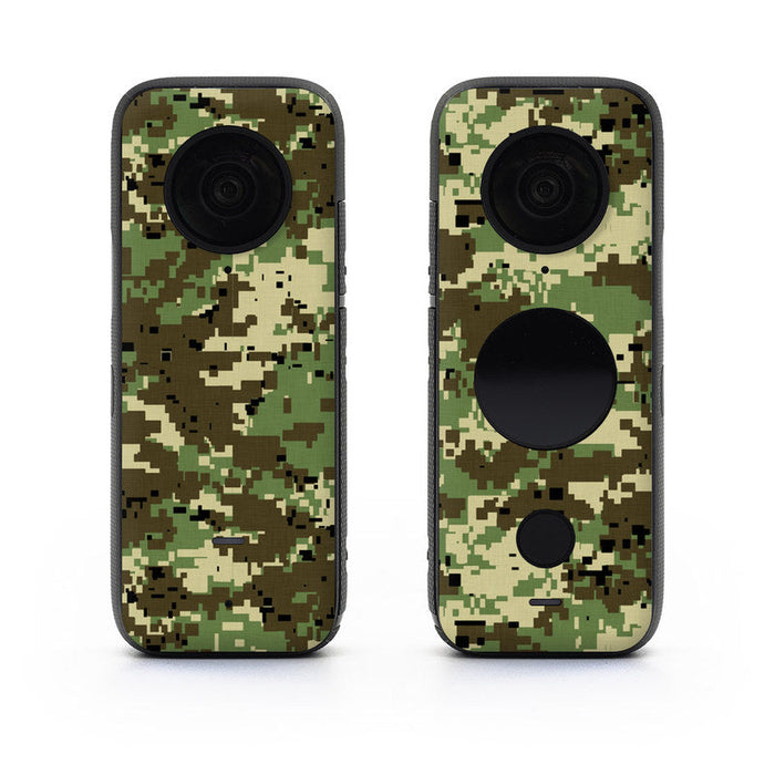 Digital Woodland Camo - Insta360 One X2 Skin - eZthings USA WE SORT ALL THE CRAZIEST GADGETS, GIZMOS, TOYS & TECHNOLOGY, SO YOU DON'T HAVE TO.