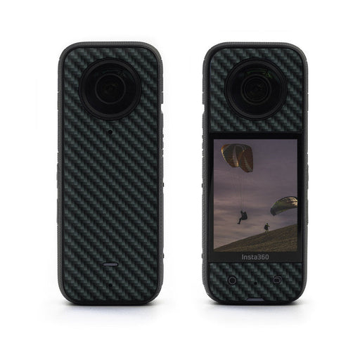 Carbon - Insta360 X3 Skin - eZthings USA WE SORT ALL THE CRAZIEST GADGETS, GIZMOS, TOYS & TECHNOLOGY, SO YOU DON'T HAVE TO.