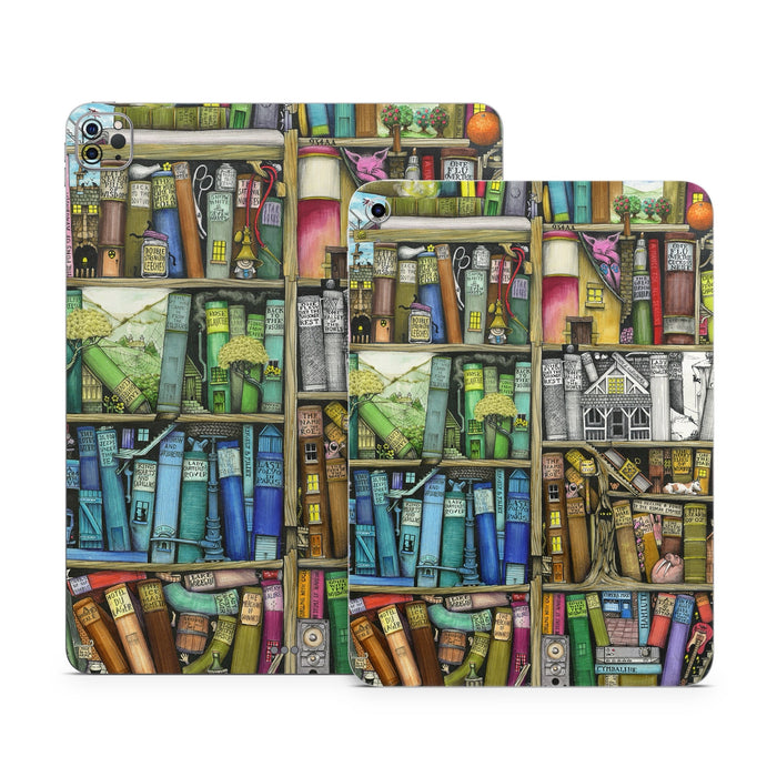 Bookshelf - Apple iPad Skin - eZthings USA WE SORT ALL THE CRAZIEST GADGETS, GIZMOS, TOYS & TECHNOLOGY, SO YOU DON'T HAVE TO.