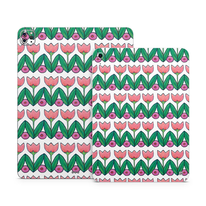 Deco Tulips - Apple iPad Skin