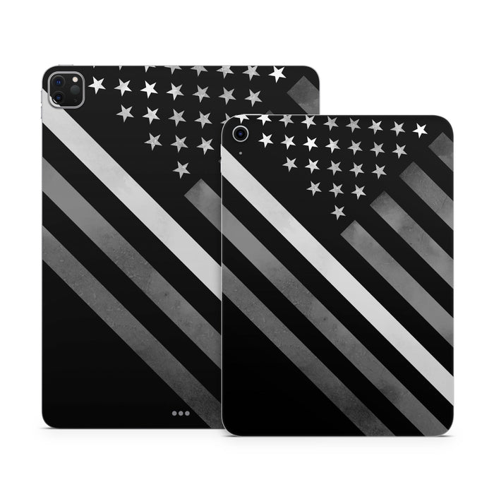 Thin White Line Hero - Apple iPad Skin - eZthings USA WE SORT ALL THE CRAZIEST GADGETS, GIZMOS, TOYS & TECHNOLOGY, SO YOU DON'T HAVE TO.