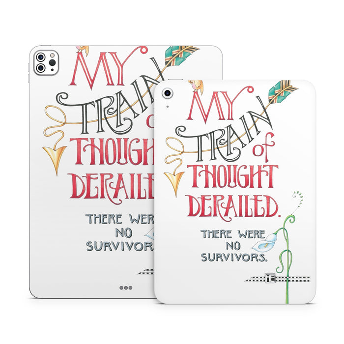 Train Derailed - Apple iPad Skin - eZthings USA WE SORT ALL THE CRAZIEST GADGETS, GIZMOS, TOYS & TECHNOLOGY, SO YOU DON'T HAVE TO.