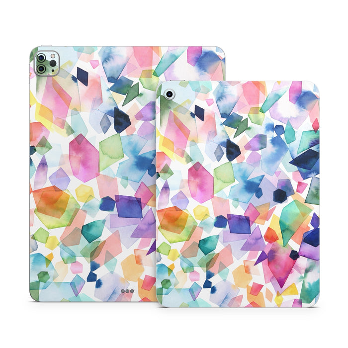 Watercolor Crystals and Gems - Apple iPad Skin
