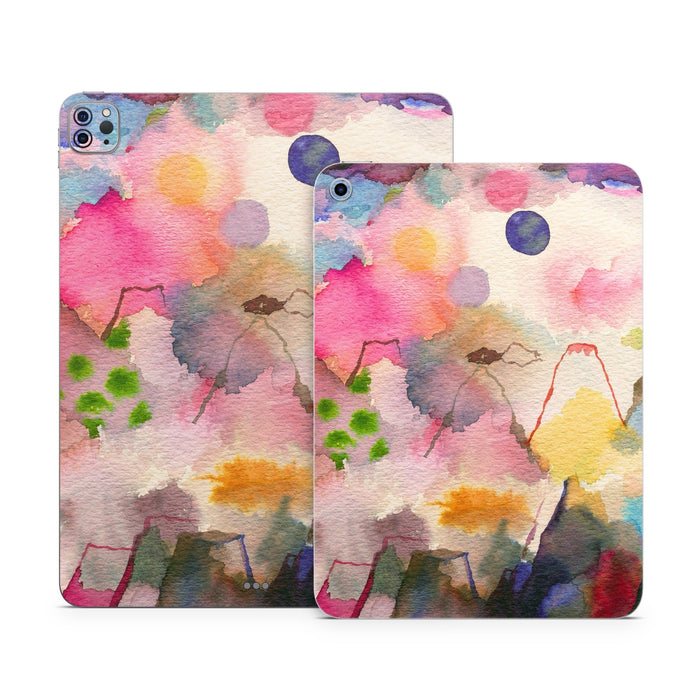Watercolor Mountains - Apple iPad Skin - eZthings USA WE SORT ALL THE CRAZIEST GADGETS, GIZMOS, TOYS & TECHNOLOGY, SO YOU DON'T HAVE TO.
