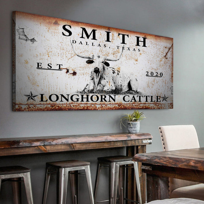 Longhorn Rustic Cattle Sign - eZthings USA WE SORT ALL THE CRAZIEST GADGETS, GIZMOS, TOYS & TECHNOLOGY, SO YOU DON'T HAVE TO.
