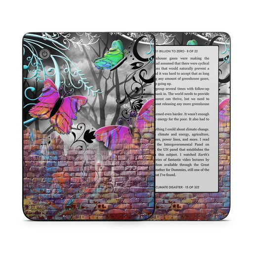 Butterfly Wall - Kobo Clara 2E Skin - eZthings USA WE SORT ALL THE CRAZIEST GADGETS, GIZMOS, TOYS & TECHNOLOGY, SO YOU DON'T HAVE TO.