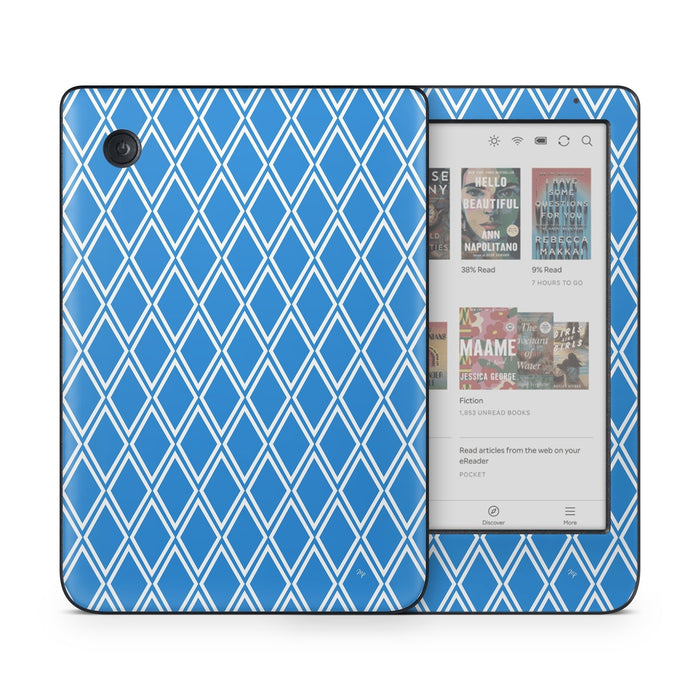 Blue Checks - Kobo Clara Colour Skin