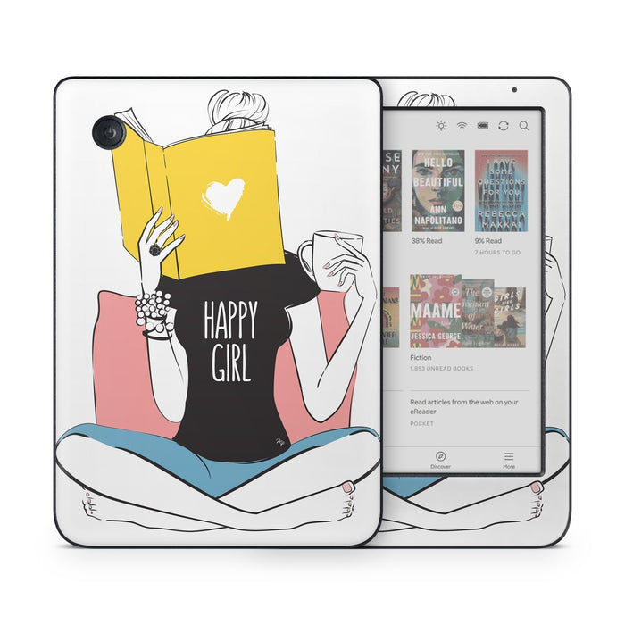 Happy Girl - Kobo Clara Colour Skin