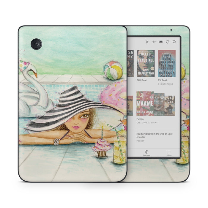 Delphine at the Pool Party - Kobo Clara Colour Skin