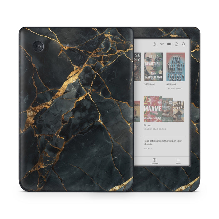 Repaired Black Marble - Kobo Clara Colour Skin - eZthings USA WE SORT ALL THE CRAZIEST GADGETS, GIZMOS, TOYS & TECHNOLOGY, SO YOU DON'T HAVE TO.