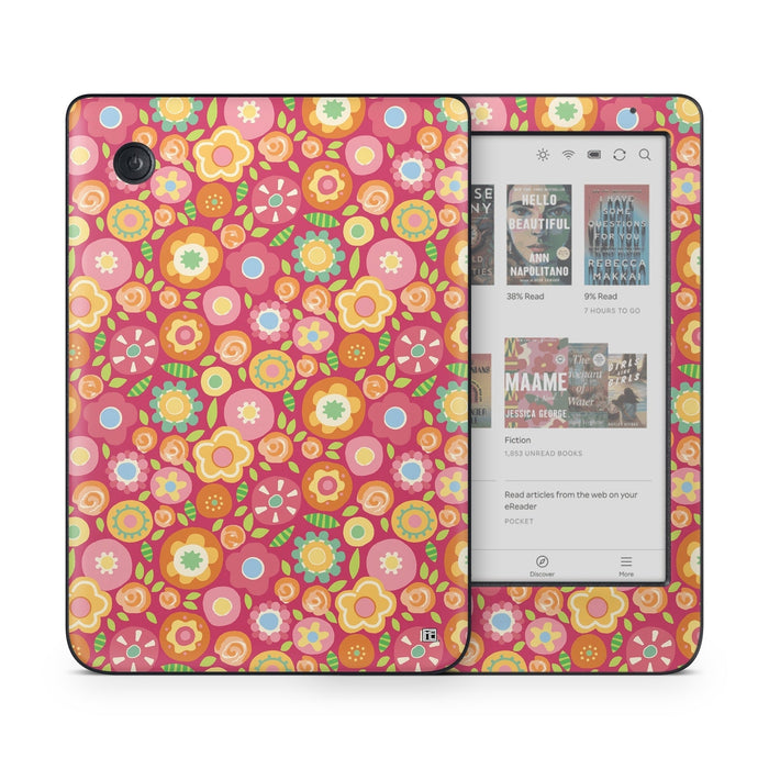 Flowers Squished - Kobo Clara Colour Skin