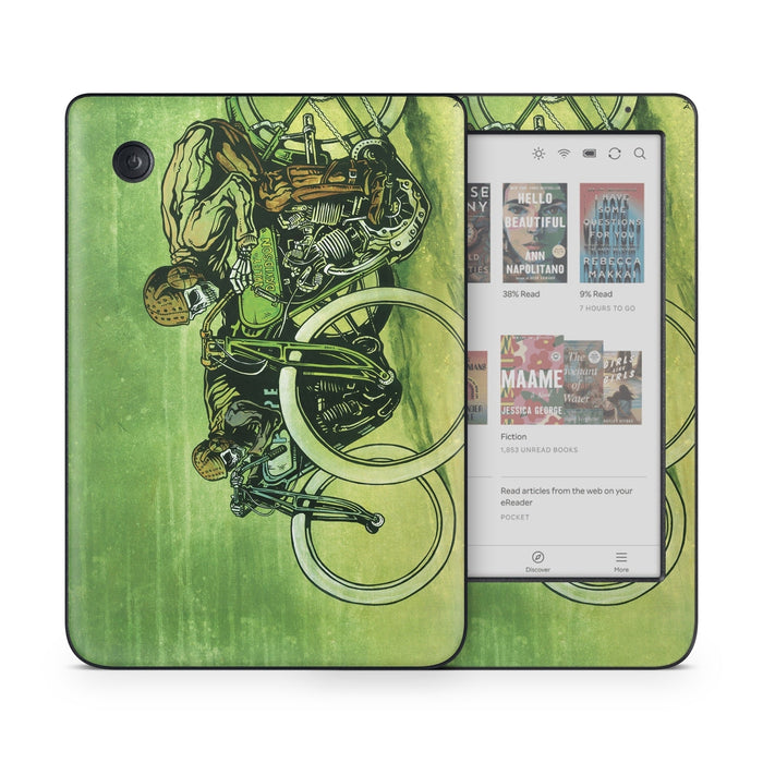 Board Track Racers - Kobo Clara Colour Skin - eZthings USA WE SORT ALL THE CRAZIEST GADGETS, GIZMOS, TOYS & TECHNOLOGY, SO YOU DON'T HAVE TO.