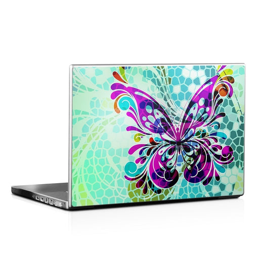 Butterfly Glass - Laptop Lid Skin - eZthings USA WE SORT ALL THE CRAZIEST GADGETS, GIZMOS, TOYS & TECHNOLOGY, SO YOU DON'T HAVE TO.