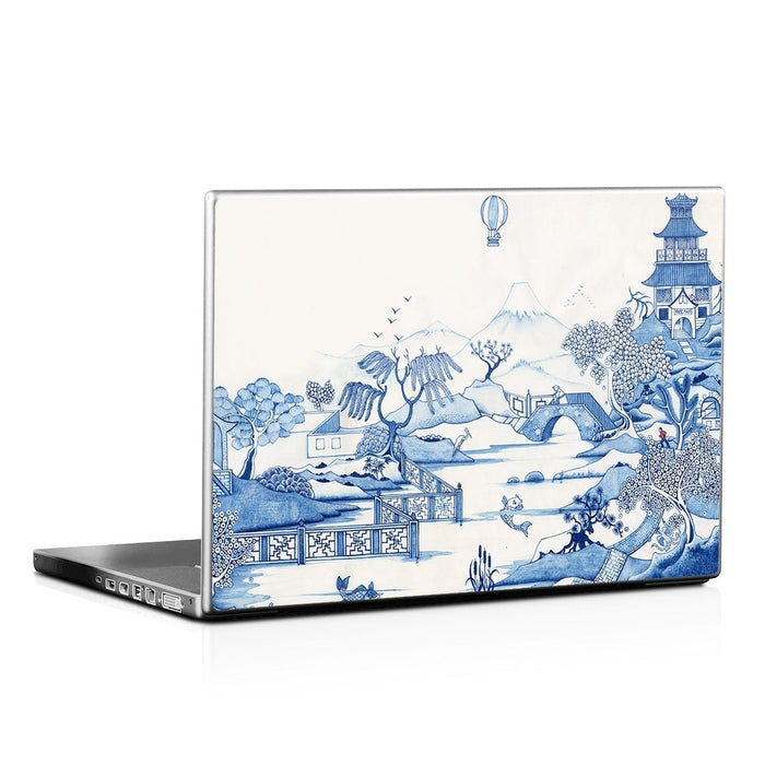 Blue Willow - Laptop Lid Skin - eZthings USA WE SORT ALL THE CRAZIEST GADGETS, GIZMOS, TOYS & TECHNOLOGY, SO YOU DON'T HAVE TO.
