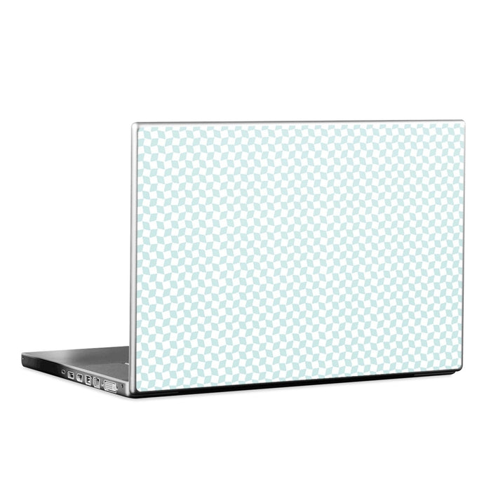 Checker Light Blue - Laptop Lid Skin - eZthings USA WE SORT ALL THE CRAZIEST GADGETS, GIZMOS, TOYS & TECHNOLOGY, SO YOU DON'T HAVE TO.