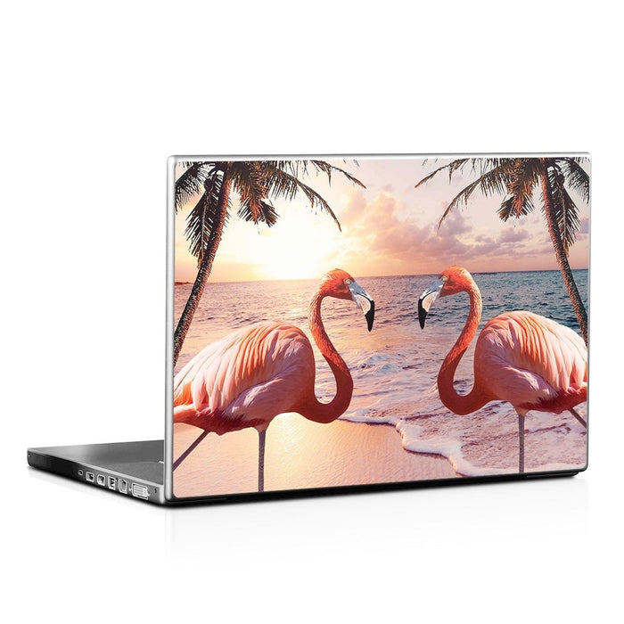 Flamingo Palm - Laptop Lid Skin - eZthings USA WE SORT ALL THE CRAZIEST GADGETS, GIZMOS, TOYS & TECHNOLOGY, SO YOU DON'T HAVE TO.