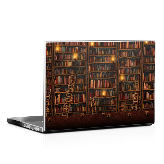 Library - Laptop Lid Skin - eZthings USA WE SORT ALL THE CRAZIEST GADGETS, GIZMOS, TOYS & TECHNOLOGY, SO YOU DON'T HAVE TO.
