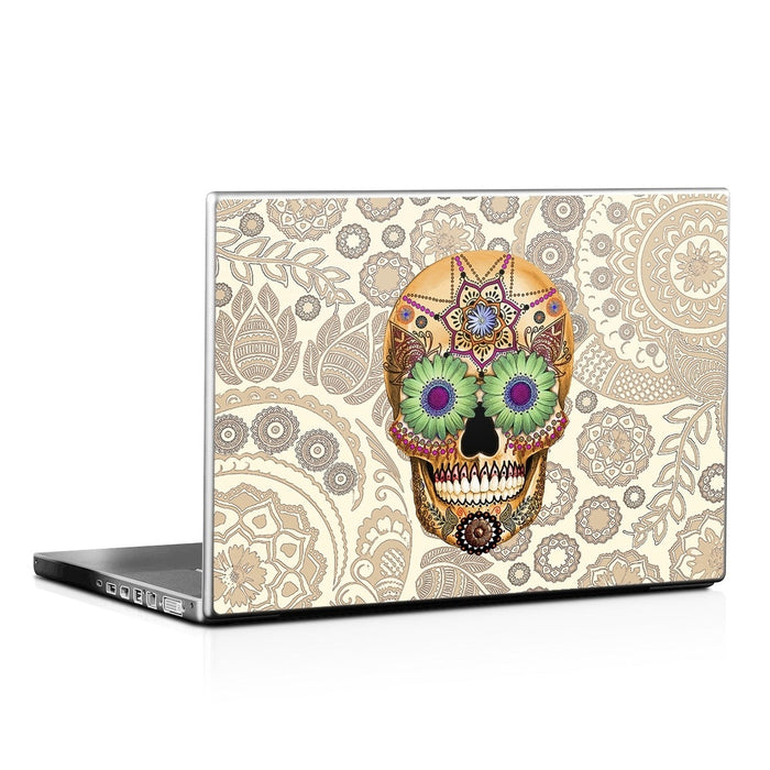 Sugar Skull Bone - Laptop Lid Skin