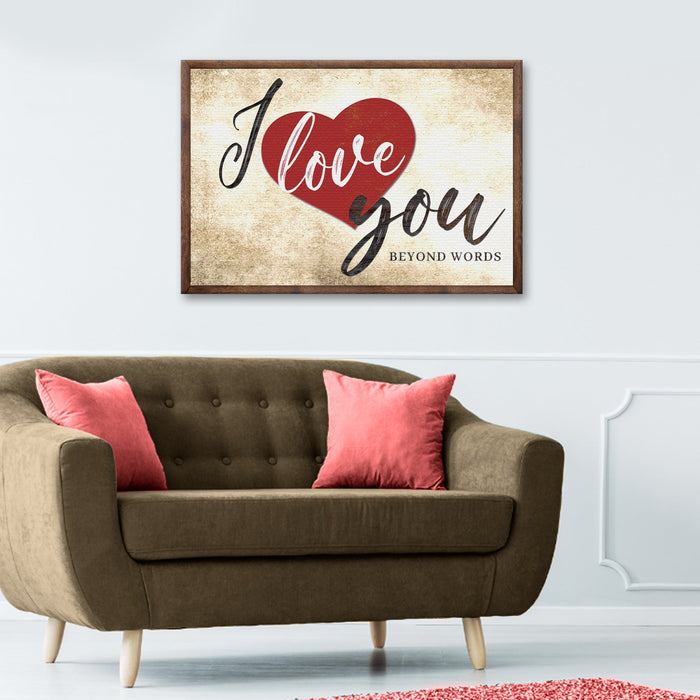 Valentine Beyond Words Sign