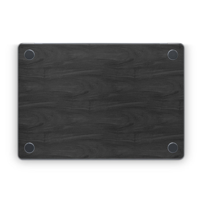 Black Woodgrain - Apple MacBook Skin - eZthings USA WE SORT ALL THE CRAZIEST GADGETS, GIZMOS, TOYS & TECHNOLOGY, SO YOU DON'T HAVE TO.
