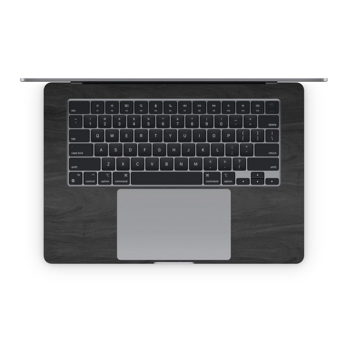 Black Woodgrain - Apple MacBook Skin - eZthings USA WE SORT ALL THE CRAZIEST GADGETS, GIZMOS, TOYS & TECHNOLOGY, SO YOU DON'T HAVE TO.