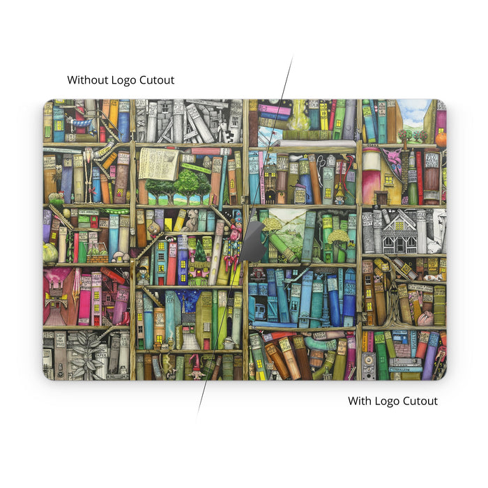 Bookshelf - Apple MacBook Skin - eZthings USA WE SORT ALL THE CRAZIEST GADGETS, GIZMOS, TOYS & TECHNOLOGY, SO YOU DON'T HAVE TO.