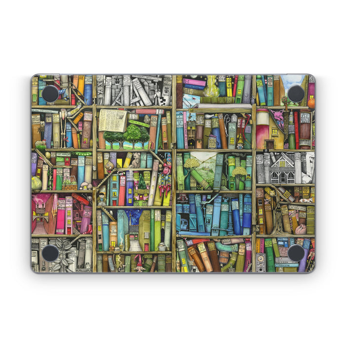 Bookshelf - Apple MacBook Skin - eZthings USA WE SORT ALL THE CRAZIEST GADGETS, GIZMOS, TOYS & TECHNOLOGY, SO YOU DON'T HAVE TO.