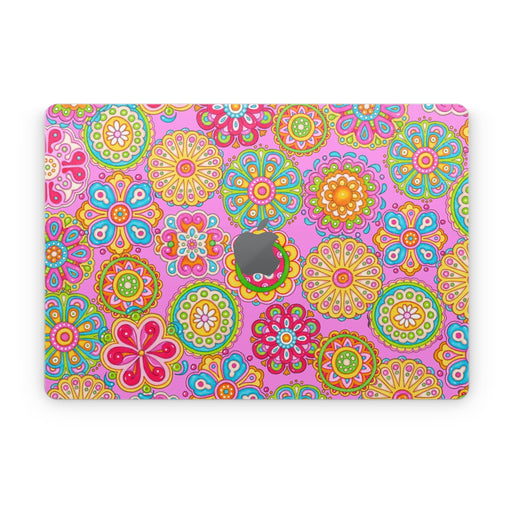 Bright Flowers - Apple MacBook Skin - eZthings USA WE SORT ALL THE CRAZIEST GADGETS, GIZMOS, TOYS & TECHNOLOGY, SO YOU DON'T HAVE TO.
