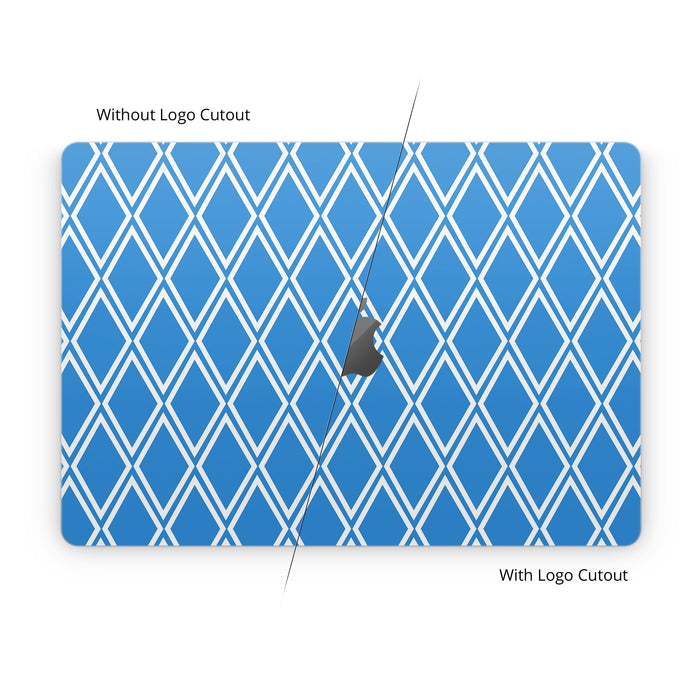 Blue Checks - Apple MacBook Skin
