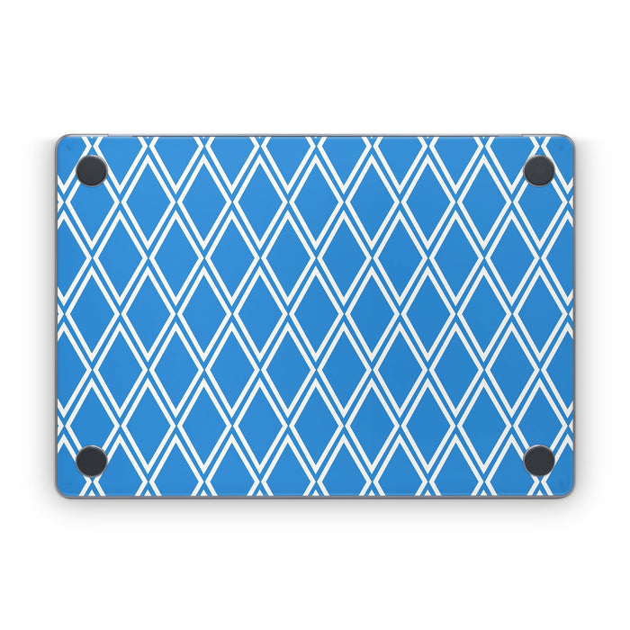 Blue Checks - Apple MacBook Skin
